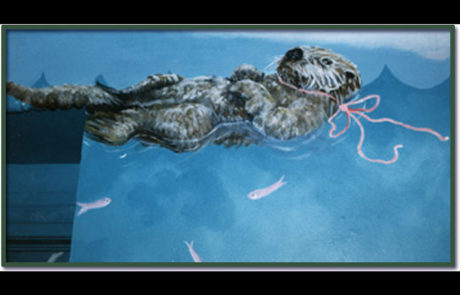 Under water sea life mural by Sally Eckert