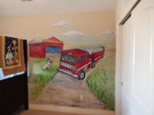 Sally EcKert Fire Truck Mural