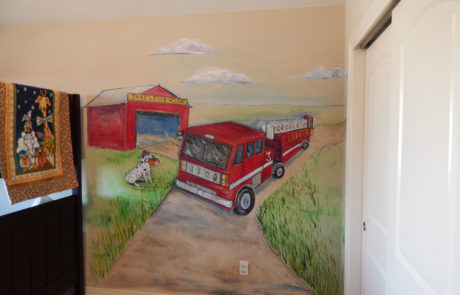 Sally EcKert Fire Truck Mural