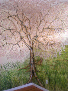 Sally Eckert cherry tree mural