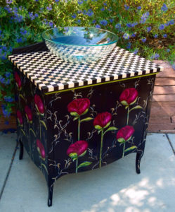 Hand-painted furniture by Sally Eckert, Boulder, CO